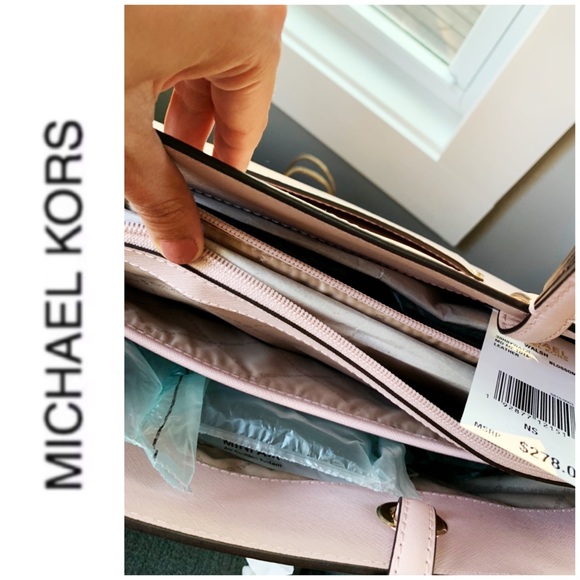 NWT authentic MK leather Walsh tote blossom - Picture 5 of 6